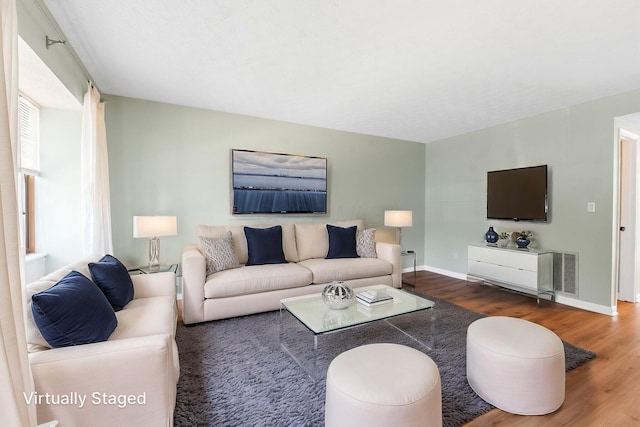 905 Soramill Ln, Columbus, OH 43085 - living room with wood finished floors and baseboards