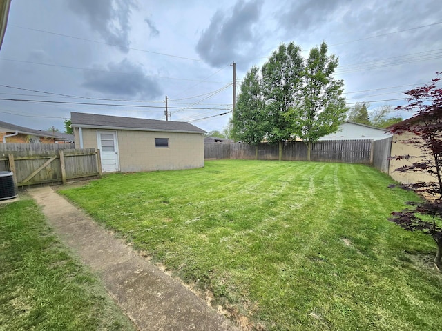 568 Brookdale Dr, West Jefferson, OH 43162 - view of yard featuring central air condition unit