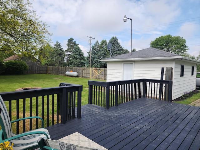 7703 County Road 91, Lewistown, OH 43333 - view of wooden terrace