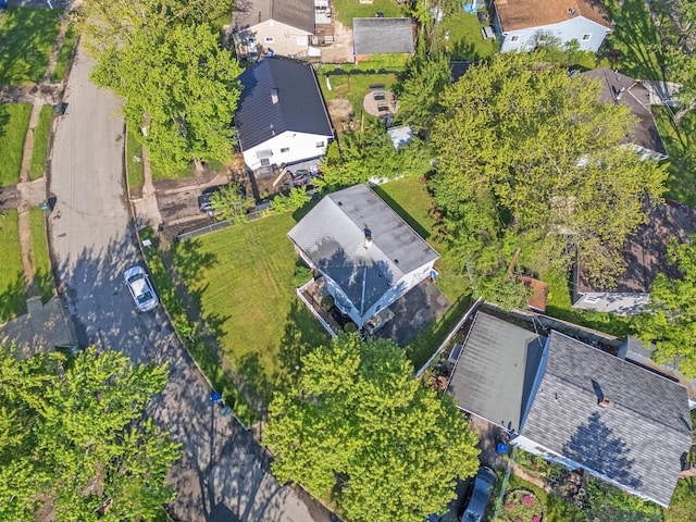 aerial perspective of suburban area