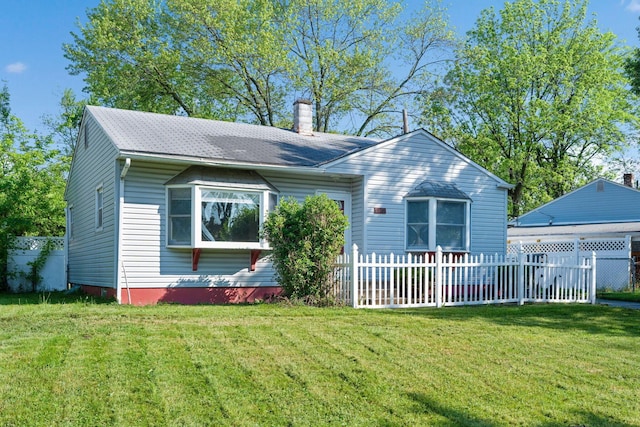back of property featuring a chimney