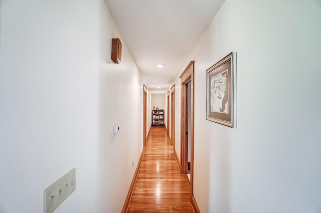 13742 State Rte 41, Jeffersonville, OH 43128 - corridor featuring light wood-style flooring, baseboards, and recessed lighting