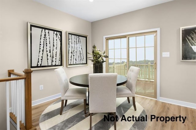 1304 Walsh Dr, Reynoldsburg, OH 43068 - dining room with wood finished floors and baseboards