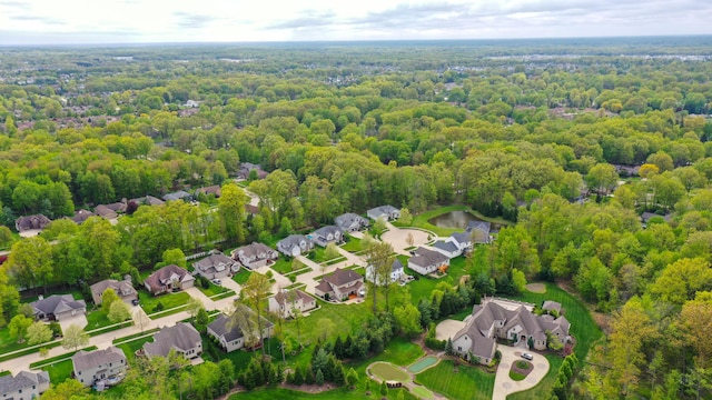 21252 Breckenridge Ln, Strongsville, OH 44149 - aerial view of residential area featuring a heavily wooded area
