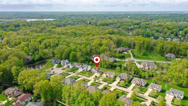 21252 Breckenridge Ln, Strongsville, OH 44149 - aerial perspective of suburban area with a forest