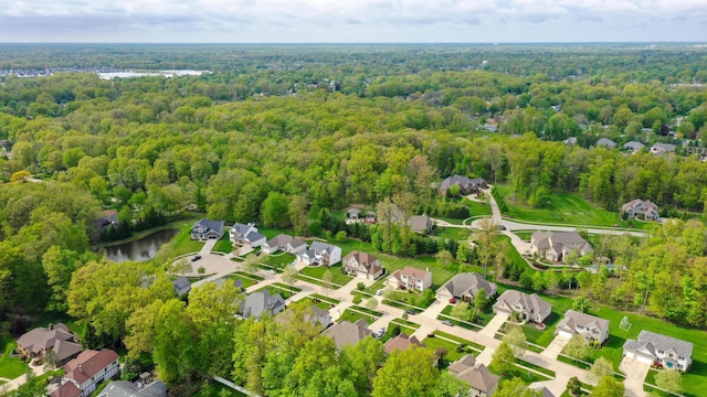 21252 Breckenridge Ln, Strongsville, OH 44149 - aerial perspective of suburban area with a forest