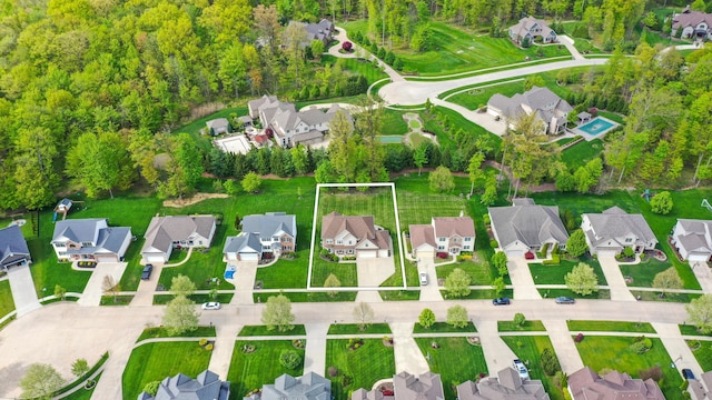 21252 Breckenridge Ln, Strongsville, OH 44149 - aerial view of residential area with property parcel outlined