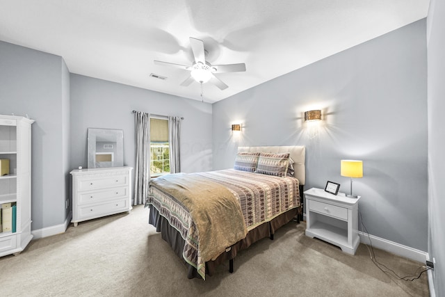 21252 Breckenridge Ln, Strongsville, OH 44149 - carpeted bedroom with baseboards and a ceiling fan