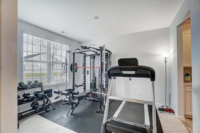 12281 Rooster Tail Dr, Pickerington, OH 43147 - exercise room featuring baseboards