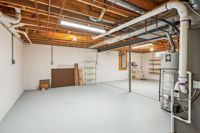 4217 Caswell Rd, Johnstown, OH 43031 - unfinished below grade area featuring electric panel and gas water heater