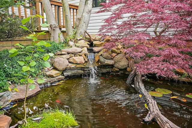 4217 Caswell Rd, Johnstown, OH 43031 - exterior view of a garden pond