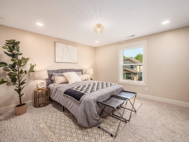 697 Stanley Ave, Columbus, OH 43206 - bedroom featuring carpet, baseboards, and recessed lighting