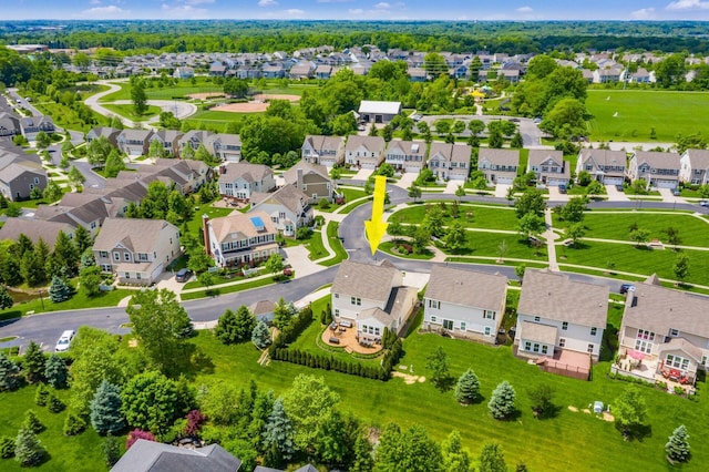 7834 Avaleen Cir N, Dublin, OH 43016 - aerial view of residential area
