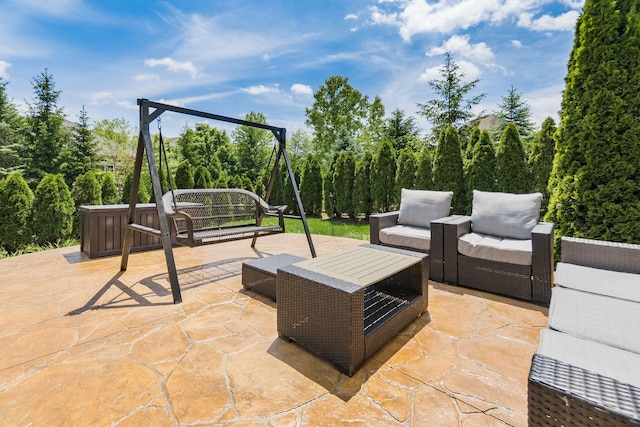 7834 Avaleen Cir N, Dublin, OH 43016 - view of patio with an outdoor hangout area