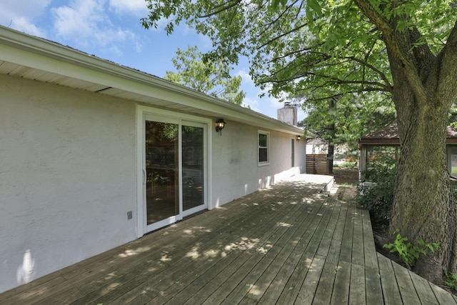 view of deck