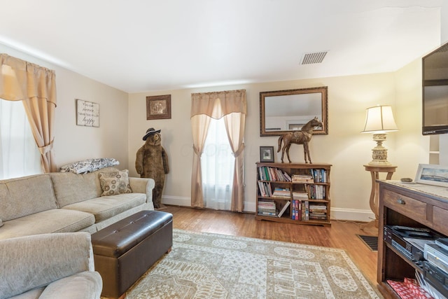 281 E Central Ave, Delaware, OH 43015 - living area with wood finished floors and baseboards