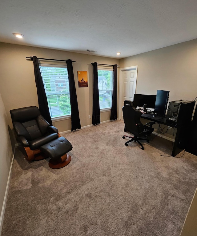 7540 Twisted Bark Dr, Canal Winchester, OH 43110 - office featuring baseboards and carpet floors