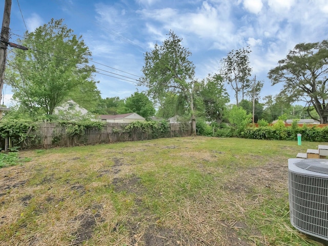 1292 Moundview Ave, Columbus, OH 43207 - view of yard with central AC unit