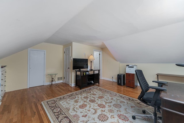 366 W S St, Worthington, OH 43085 - office featuring wood finished floors and lofted ceiling