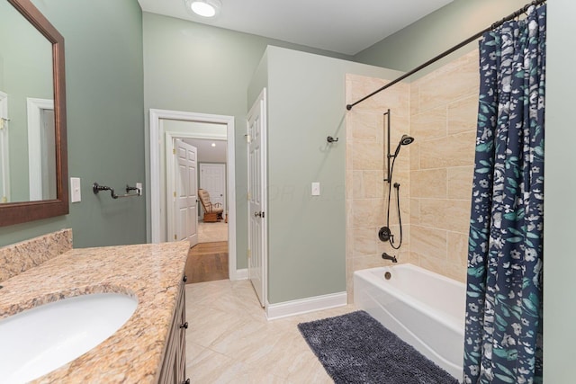 366 W S St, Worthington, OH 43085 - bathroom with vanity and shower / bath combo