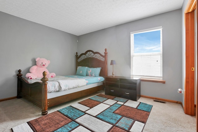 4966 Brice Creek Dr, Canal Winchester, OH 43110 - bedroom featuring carpet floors, baseboards, and a textured ceiling