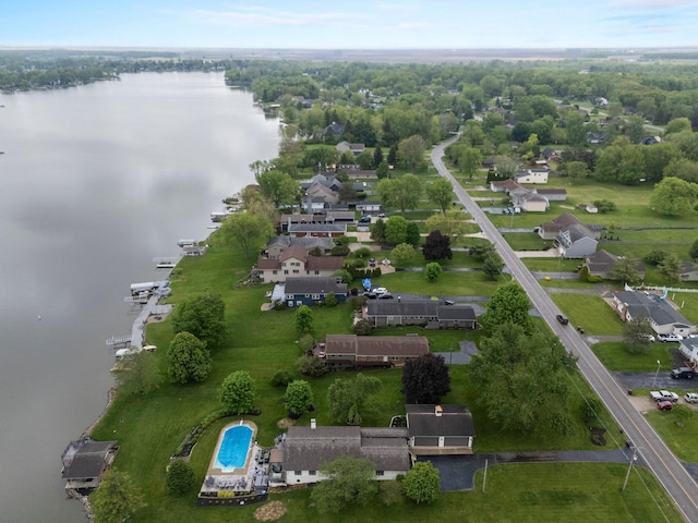 1244 E Choctaw Dr, London, OH 43140 - drone / aerial view of a large body of water and a pool