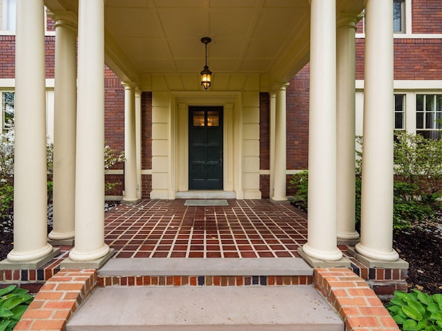 140 N Parkview Ave, Bexley, OH 43209 - entrance to property featuring a porch and brick siding
