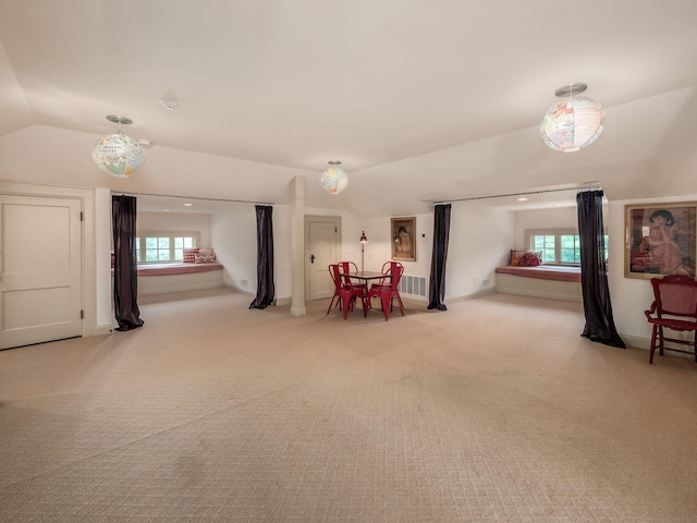 140 N Parkview Ave, Bexley, OH 43209 - sitting room featuring vaulted ceiling and carpet flooring