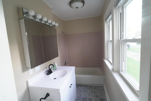 723 N Maple St, Lancaster, OH 43130 - bathroom featuring vanity and tub / shower combination