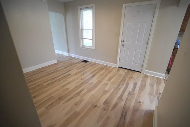 723 N Maple St, Lancaster, OH 43130 - empty room with baseboards and light wood finished floors