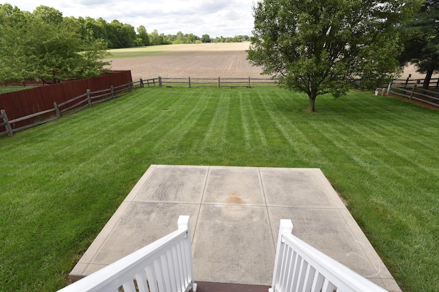 255 Oakview Ct, Pickerington, OH 43147 - view of yard featuring a view of rural / pastoral area and a patio