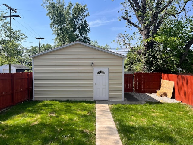 view of outbuilding with an outdoor structure
