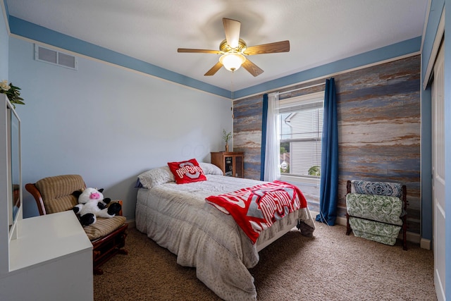 7563 Jenkins Dr, Canal Winchester, OH 43110 - bedroom with carpet floors, ceiling fan, and baseboards