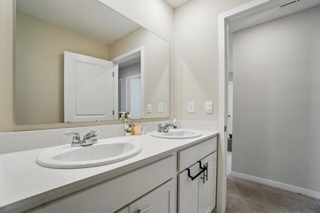 314 Sandburg Dr, Lithopolis, OH 43136 - full bath featuring double vanity and baseboards