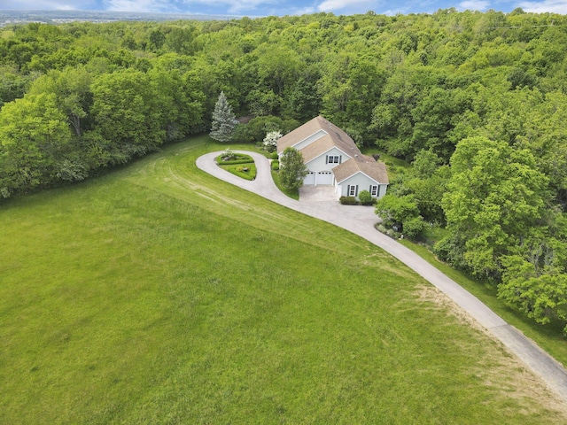 1200 Willow Rd, Springfield, OH 45502 - aerial view of property and surrounding area featuring a heavily wooded area