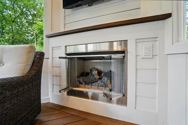 5741 Ridgewood Ave, Westerville, OH 43082 - detailed view of a fireplace and wood finished floors