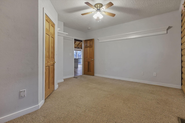 7760 Township Rd 177, Fredericktown, OH 43019 - unfurnished bedroom with light colored carpet, baseboards, and ceiling fan