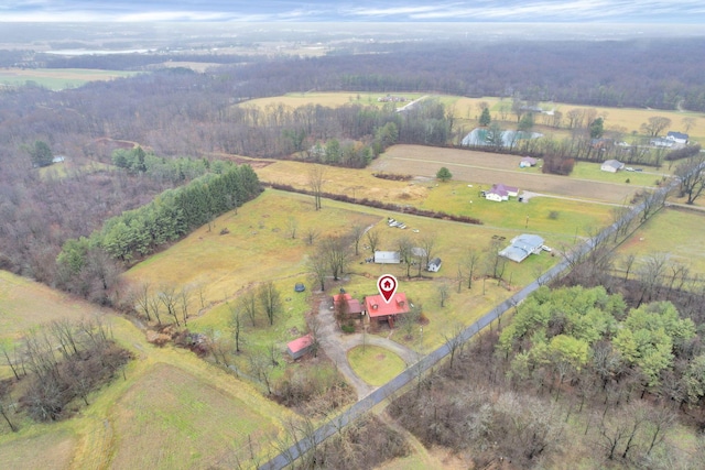 7760 Township Rd 177, Fredericktown, OH 43019 - aerial overview of property's location with rural landscape