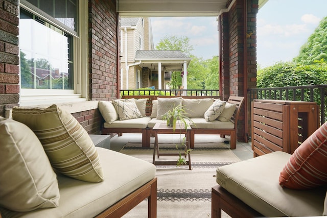 2454 Seneca Park Pl, Columbus, OH 43209 - view of patio featuring an outdoor living space