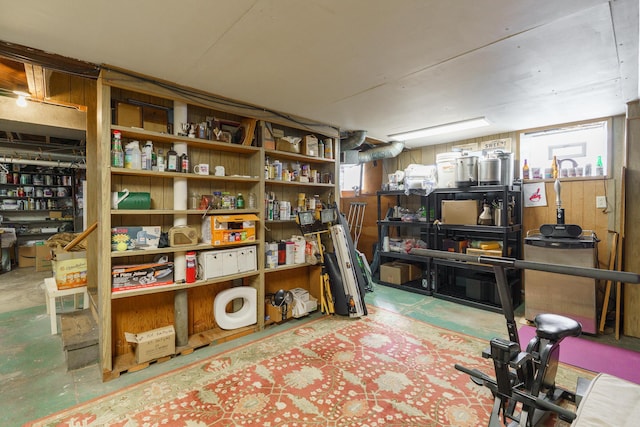 2454 Seneca Park Pl, Columbus, OH 43209 - basement with wooden walls