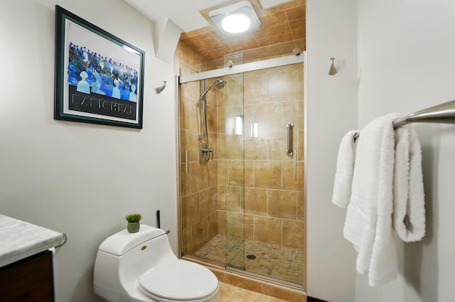 127 Saint Michelle St Unit 35B, Columbus, OH 43085 - full bath featuring toilet, vanity, and a stall shower