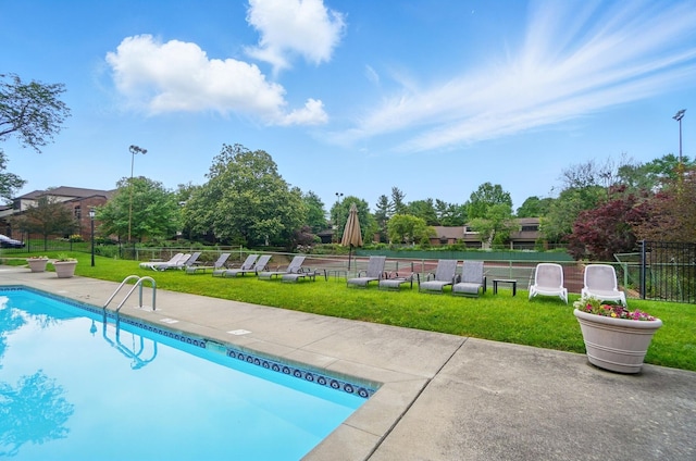 127 Saint Michelle St Unit 35B, Columbus, OH 43085 - view of pool featuring a patio