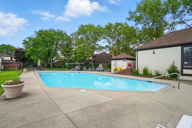 127 Saint Michelle St Unit 35B, Columbus, OH 43085 - community pool featuring a patio area
