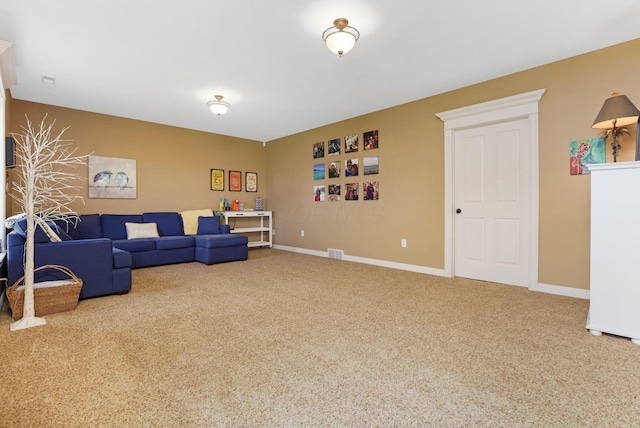 2036 Amber Wood Pl, Lancaster, OH 43130 - living area with carpet floors and baseboards