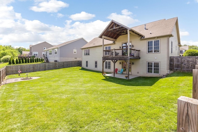 2036 Amber Wood Pl, Lancaster, OH 43130 - rear view of house with a patio area, an outdoor fire pit, and a deck