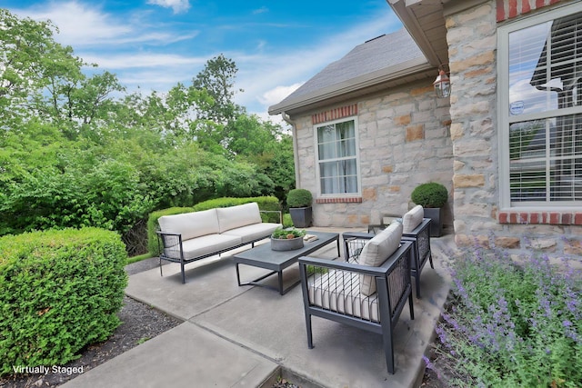 6542 Lakeview Cir, Canal Winchester, OH 43110 - view of patio / terrace with outdoor lounge area
