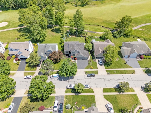 272 Trail E, Etna, OH 43062 - aerial perspective of suburban area with a golf course