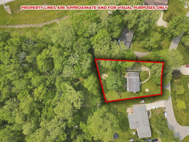 498 Manor, Newark, OH 43055 - aerial view of property and surrounding area with property boundaries highlighted