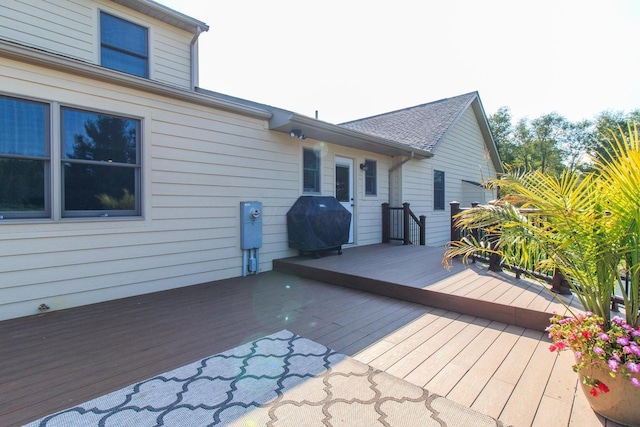 8270 Windy Hollow Rd, Johnstown, OH 43031 - wooden terrace with area for grilling
