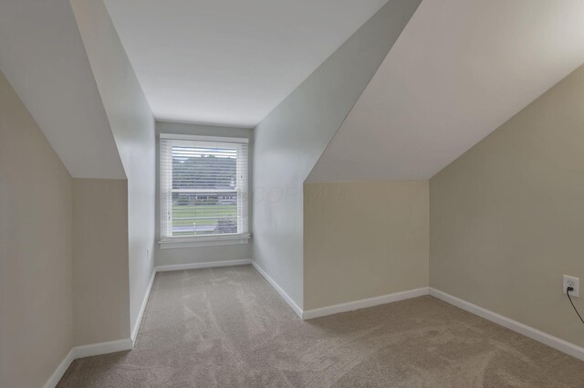 8270 Windy Hollow Rd, Johnstown, OH 43031 - bonus room with carpet, baseboards, and vaulted ceiling